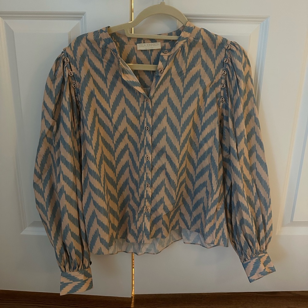 Ulla Johnson Chevron Blouse